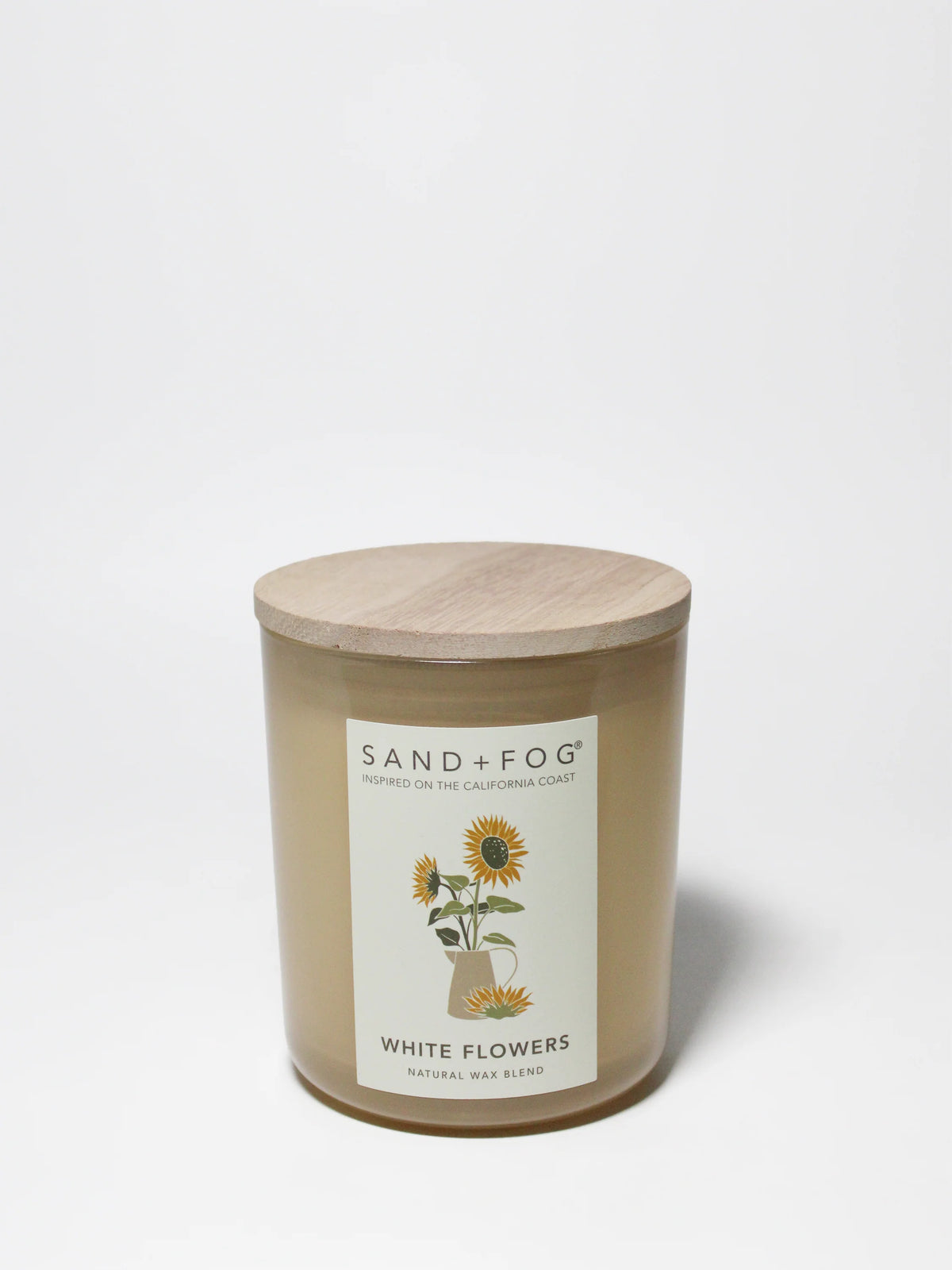 White Flowers 10 oz scented candle