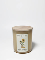 White Flowers 10 oz scented candle