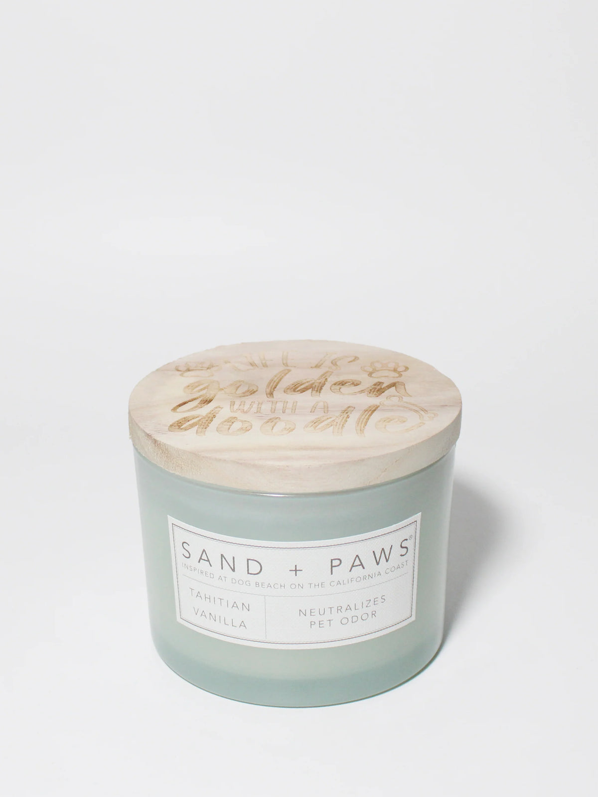 Sand + Paws Tahitian Vanilla 12 oz scented candle
