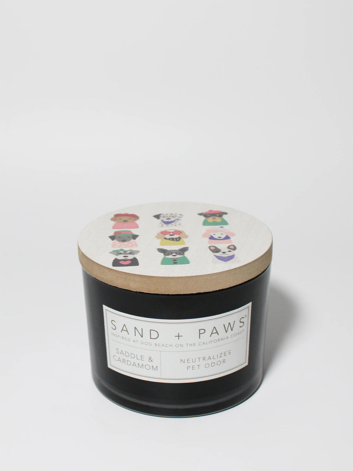 Sand + Paws Saddle & Cardamom 12 oz scented candle