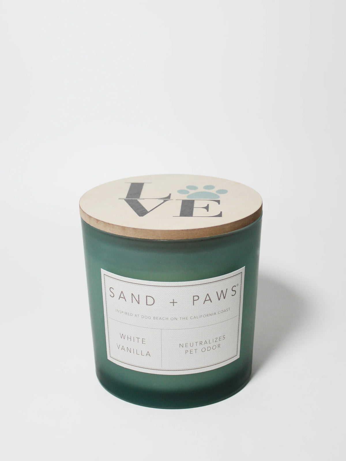 Sand + Paws White Vanilla 21 oz scented candle