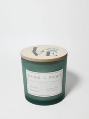 Sand + Paws White Vanilla 21 oz scented candle