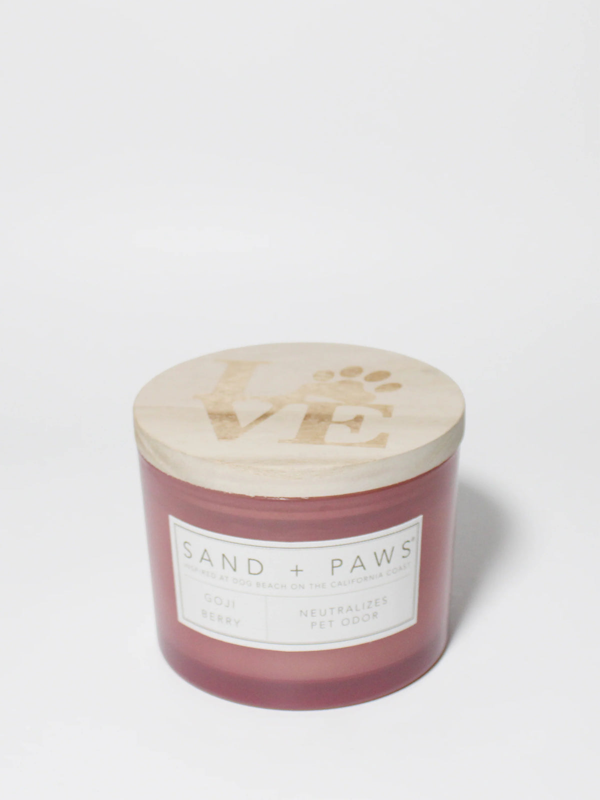 Sand + Paws Goji Berry 12 oz scented candle