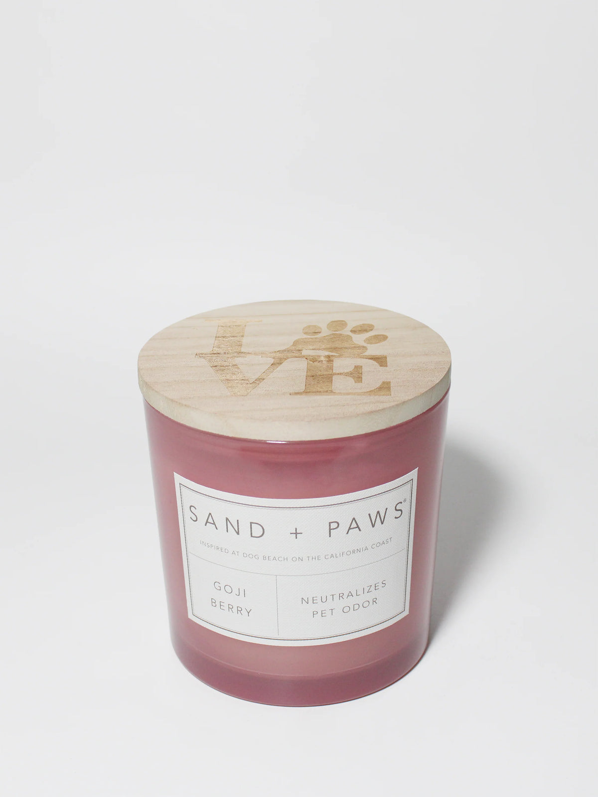 Sand + Paws Goji Berry 21 oz scented candle