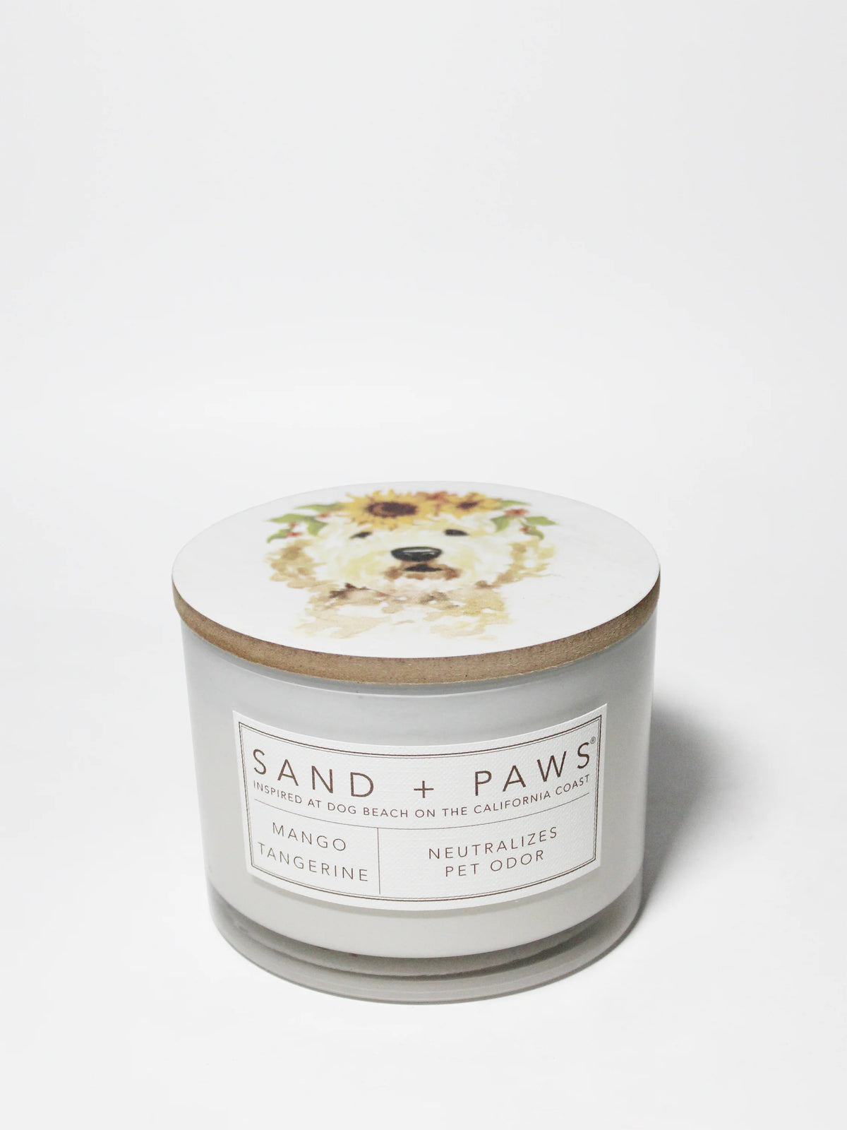 Sand + Paws Mango Tangerine 12 oz scented candle
