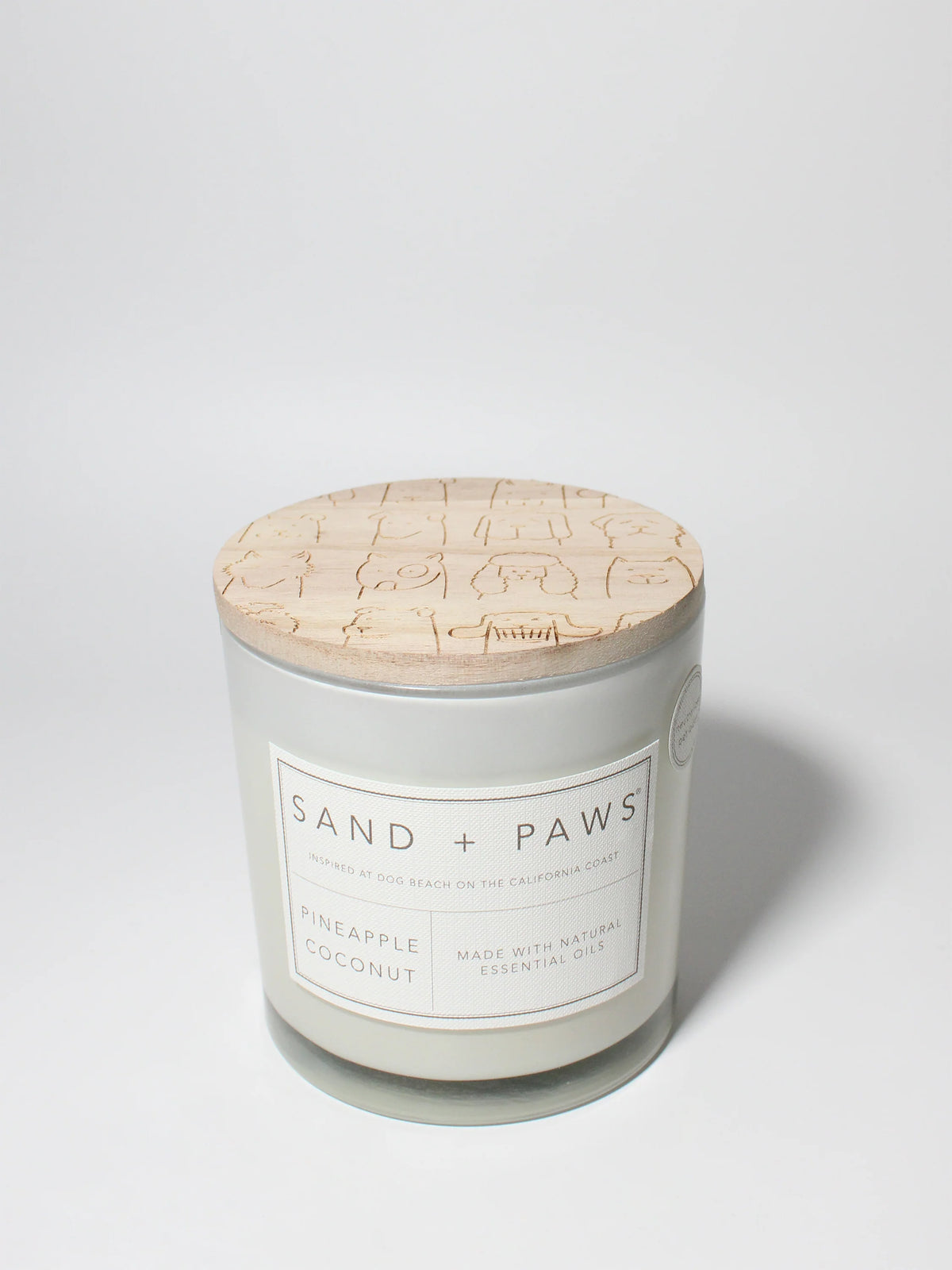 Sand + Paws Pineapple Coconut 21 oz scented candle