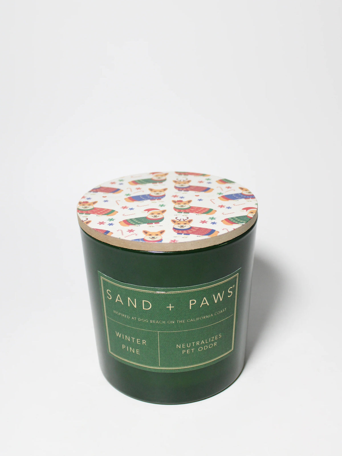 Sand + Paws Winter Pine 21 oz scented candle