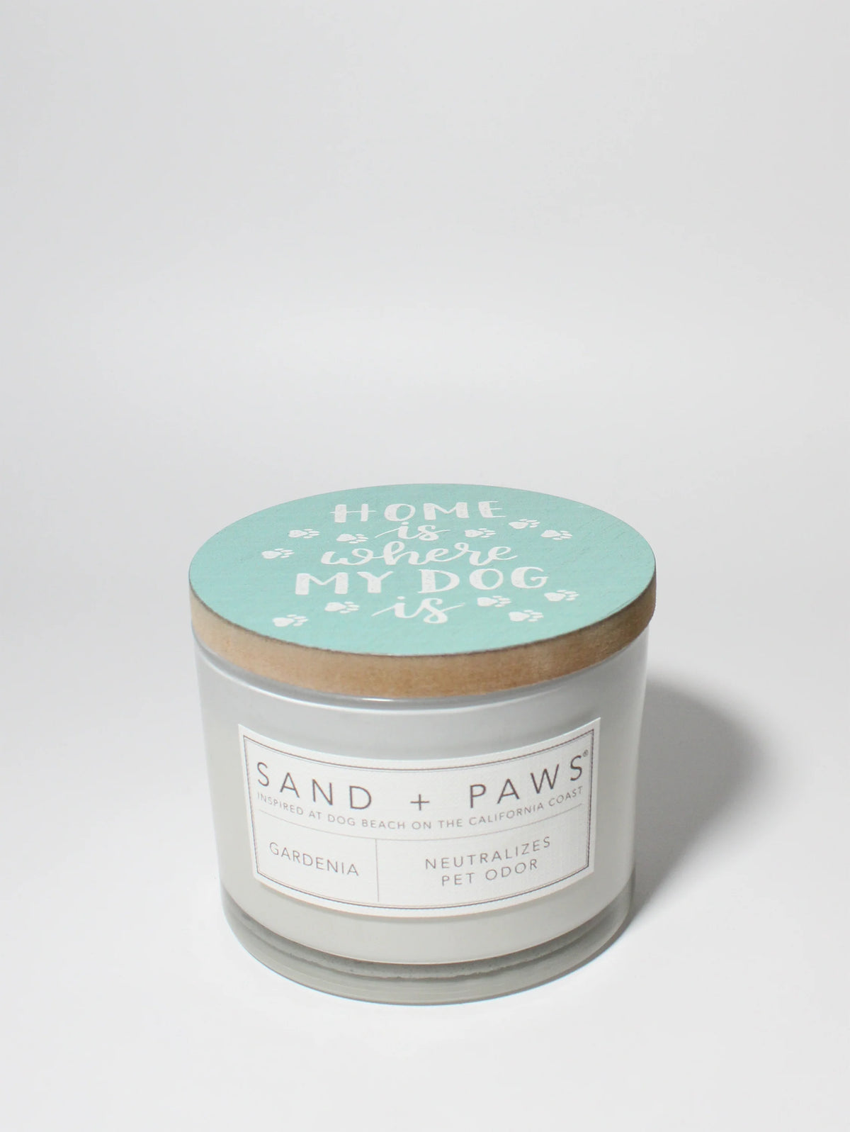 Sand + Paws Gardenia 12 oz scented candle