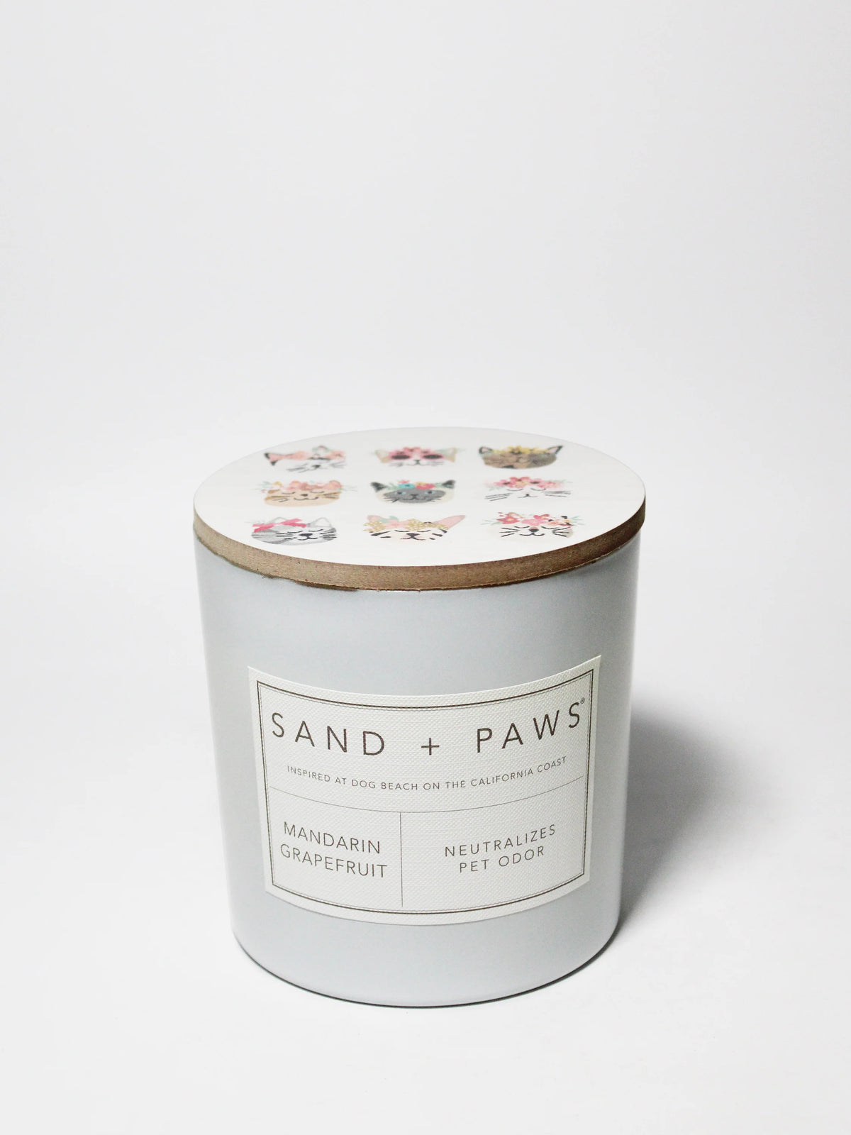 Sand + Paws Mandarin Grapefruit 21 oz scented candle