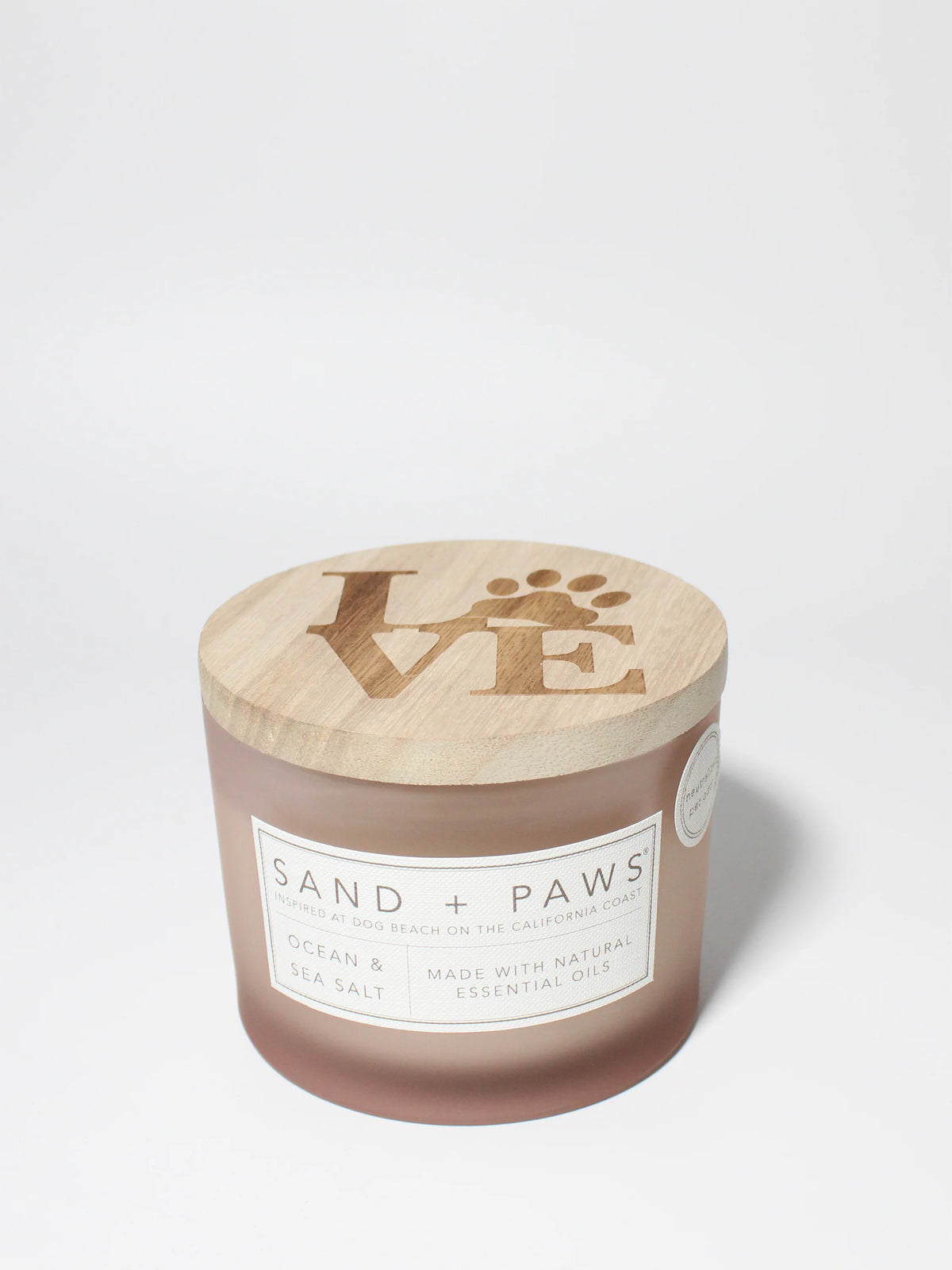 Sand + Paws Ocean & Sea Salt 12 oz scented candle