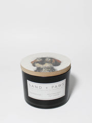 Sand + Paws Teakwood 12 oz scented candle
