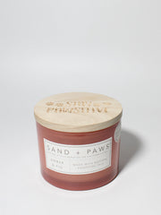 Sand + Paws Amber & Fig 12 oz scented candle